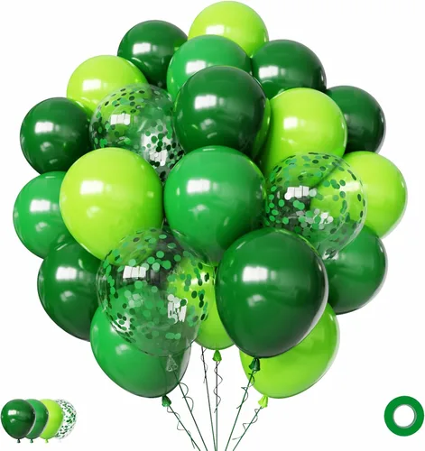 Miniatura 23 de 75 globos negros y dorados, globos de confeti negro y dorado de 12 pulgadas, globos de látex dorados para cumpleaños, Año Nuevo, boda, fiesta