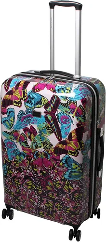 Miniatura 3 de Betsey Johnson Maleta rígida de equipaje de 3 piezas con ruedas giratorias (20 pulgadas, 26 pulgadas, 30 pulgadas) (talla única, puntal flamenco)..
