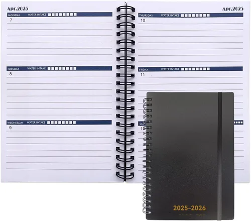 UtyTrees Agenda diaria 2025-2026, agenda semanal y mensual de abril de 2025 a junio de 2026, planificador diario de 15 meses, calendario académico