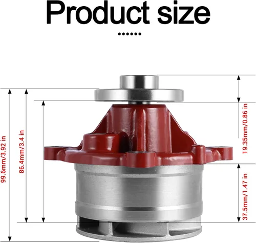 Miniatura 3 de AULINK 02937441 Bomba de agua 04500930 04259548 04206613 04205929 para Deutz TCD2013 TCD2012 108 118 128 120 130 150 175 BF4 M1012 , Volvo EC210