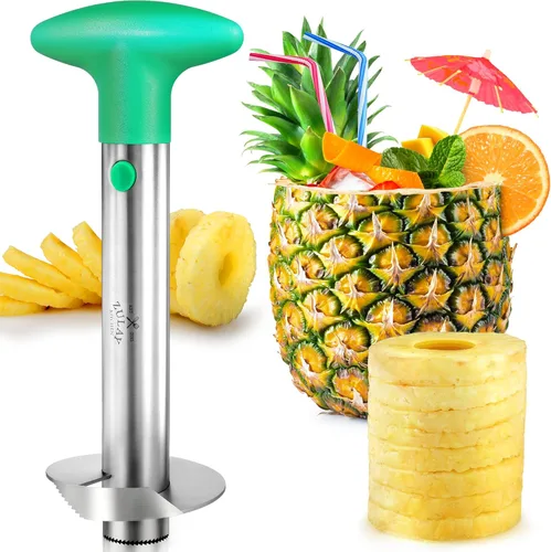 Miniatura 19 de Zulay Kitchen Herramienta Premium para Descorazonar Manzanas - Hojas Ultra Afiladas, de Acero Inoxidable, Serradas para Descorazonas Fáciles - Fácil