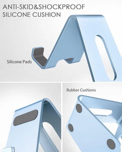 Miniatura 6 de CreaDream Soporte para teléfono celular, cuna, soporte, soporte de escritorio de aluminio compatible con Switch, todos los teléfonos inteligentes