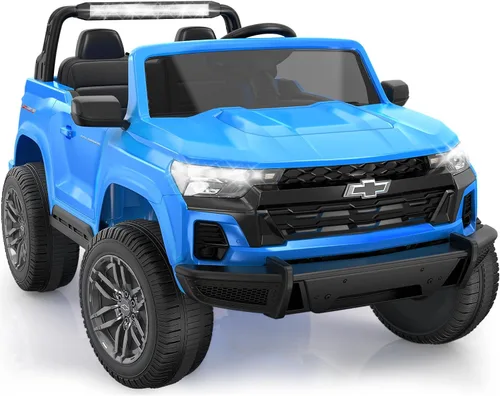 Miniatura 10 de ARBELI Juguetes de paseo de 2 plazas y 24 V para niños, auto eléctrico Chevrolet con licencia con control remoto, 4 motores de 200 W, 4WD/2WD, Rosa