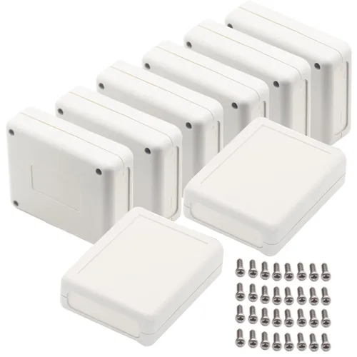Miniatura 32 de Zulkit 12 cajas de proyecto de plástico ABS para proyectos eléctricos, caja de conexiones pequeña, color blanco, 2.17 x 1.28 x 0.79 pulgadas