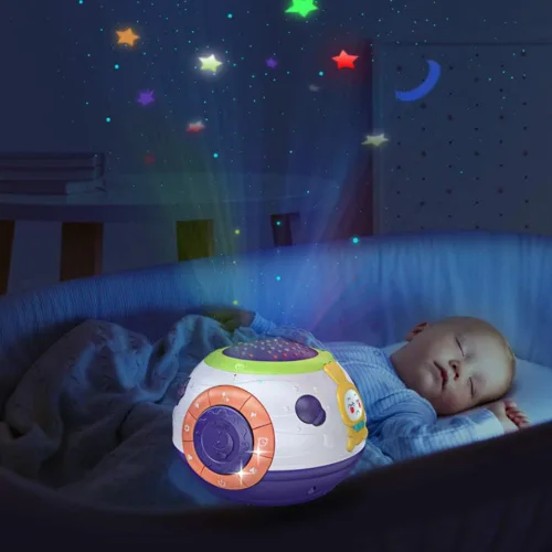 Miniatura 2 de TUMAMA - Juguete de regalo para recién nacido, proyector de estrellas de luz nocturna para bebés, máquina de sonido para dormir para bebés, juguetes