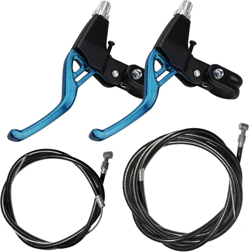 Miniatura 7 de Lomodo 4 accesorios de freno de bicicleta que incluyen 2 manillares V-Brake de aleación de aluminio (0.9 in de diámetro) y 2 cables de freno
