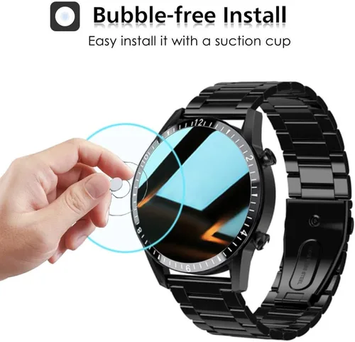 Miniatura 4 de Paquete de 3 protectores de pantalla compatibles con FILIEKEU I9Y Smart Watch de 1.3 pulgadas, vidrio templado para I9 1.3 pulgadas, protectores