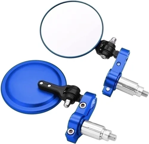 Miniatura 12 de Accesorios Espejos de motocicleta Espejo lateral redondo plegable de 3 pulgadas para Yamaha YZF R15 XT660 TMAX 500 TMAX 530 XP500 XP530