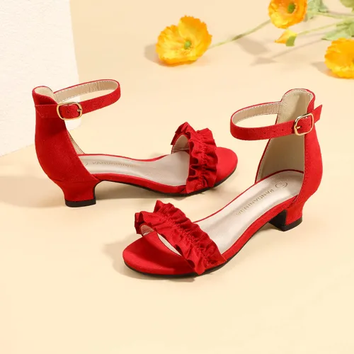 Miniatura 7 de PANDANINJIA Zapatos de vestir para niñas, zapatos de tacón para niñas, zapatos de vestir para niñas de flores, para boda, fiesta, Cynthia para niños