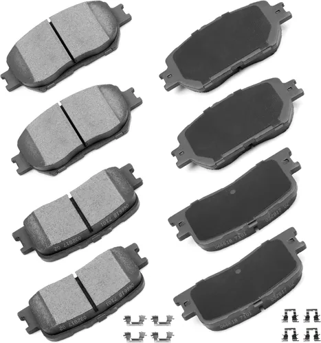 Miniatura 35 de cciyu Juego de pastillas de freno de cerámica delanteras y traseras D946 D683, 8 piezas para BMW 330Ci 2001-2005 para BMW 330i 2001-2005 para BMW