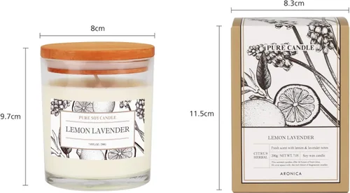 Miniatura 5 de Aronica Velas seguras para mascotas con aroma a manzana, velas perfumadas de larga duración, velas de manzana Honeycrisp limpias, no tóxicas, velas