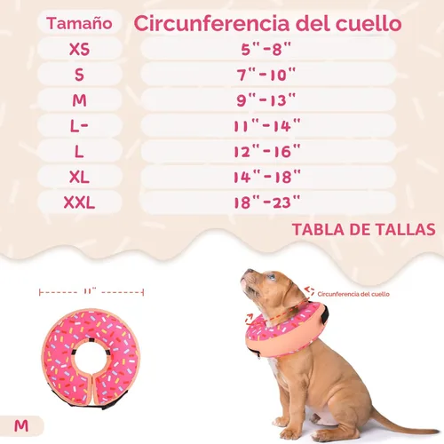 Miniatura 6 de Supet Cono Inflable para Perro para Perros Grandes, Medianos y Pequeños, Collar de Cono Suave para Perros y Gatos, Collar EC para Cuello de Perro