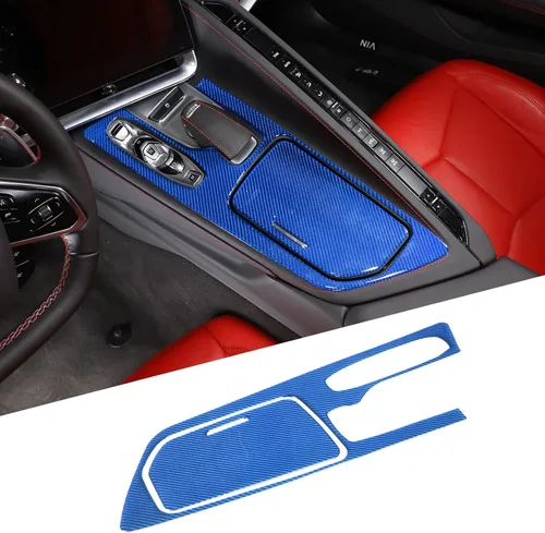 Miniatura 13 de TOYCIDFG Caja de almacenamiento para panel de palanca de cambios de consola central de automóvil, cubierta lateral para Chevrolet Corvette C8 Z06