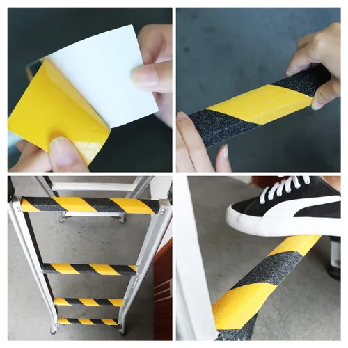 Miniatura 8 de Cinta de agarre de seguridad antideslizante de 2 pulgadas x 60 pies, banda de rodadura antideslizante para escaleras, escalones, pisos, zonas