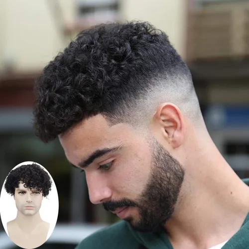Miniatura 8 de Voloria Toupee - Sistema de reemplazo de cabello humano europeo para hombres, extensiones suaves y finas, súper completo, encaje suizo, 10 x 8 #4