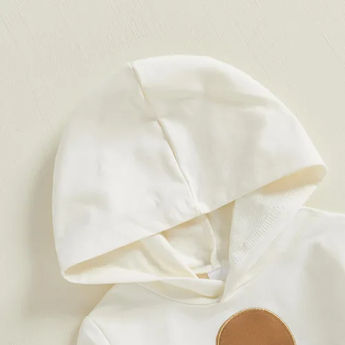 Miniatura 52 de Conjunto de ropa de otoño e invierno para bebé y niño, sudadera larga con capucha y pantalones para niños pequeños, 6, 12, 18, 24 meses, 2T
