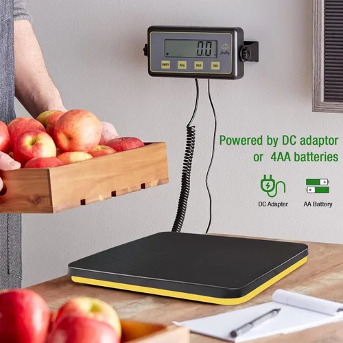 Miniatura 6 de Báscula de recepción digital de 150 libras con plataforma de aluminio antideslizante, báscula de alimentos de alta precisión