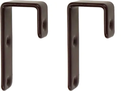 Miniatura 11 de Geesatis 2 ganchos para escalera de cama, ganchos en forma de J, de metal resistente recubierto de PVC para decoración de cama, herramienta