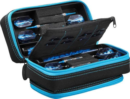Miniatura 14 de Casemaster Plazma Pro - Estuche para 6 dardos suaves y de punta de acero, cuenta con gran bolsillo frontal para dispositivos móviles, tubos