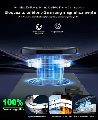 Miniatura 2 de Cargador inalámbrico 2 unidades de 6 pies 15 W Samsung cargador inalámbrico magnético almohadilla de carga rápida para Samsung Galaxy S25 Ultra/S24