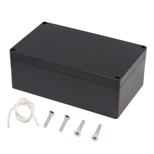 Miniatura 25 de Caja de conexiones, Caja de proyectos Zulkit IP65 impermeable para exterior cajas de plástico ABS Cajas eléctricas electrónicas negras 10.4 x 7.2 x