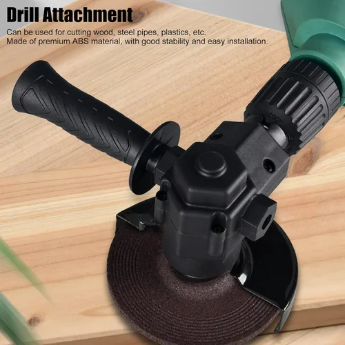 Miniatura 2 de Adaptador de amoladora de taladro a ángulo con mango, herramienta eléctrica de llave de disco de molienda para pulido de corte de plástico de metal