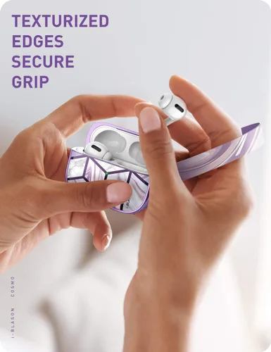 Miniatura 7 de i-Blason Cosmo Series - Funda diseñada para Airpods Pro, funda protectora de 360° y elegante funda compatible con Apple AirPods Pro (2019) (meta)
