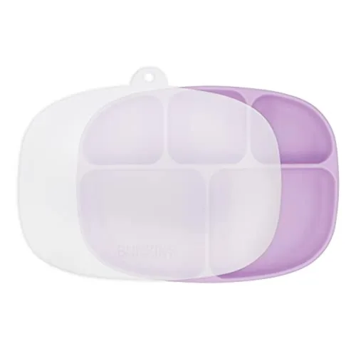 Miniatura 7 de Bumkins Plato de silicona con agarre, plato de succión dividido, plato para bebé o niño pequeño, sin BPA, apto para microondas y lavavajillas