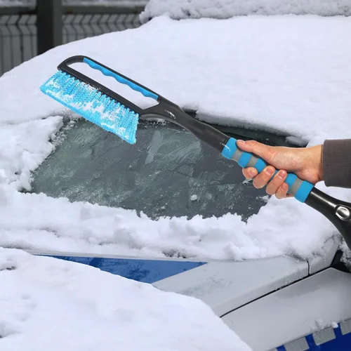 Miniatura 7 de Cepillo de nieve y rascador de hielo para parabrisas de automóvil, descongelador de ventana de 26.4 pulgadas para automóvil, SUV y camión