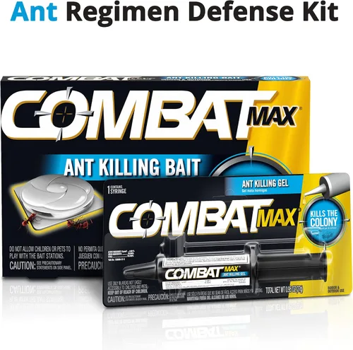 Miniatura 2 de Combat Gel matador de hormigas para interiores y exteriores, estaciones de cebo para matar hormigas de 0.95 oz, uso en interiores y exteriores, 6