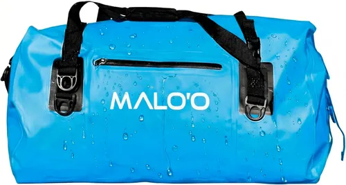 Miniatura 11 de Malo’o Bolsa de lona impermeable seca, Bolsa de equipo resistente de cubierta enrollable impermeable con correas para el hombro y bucles Molle, Negro