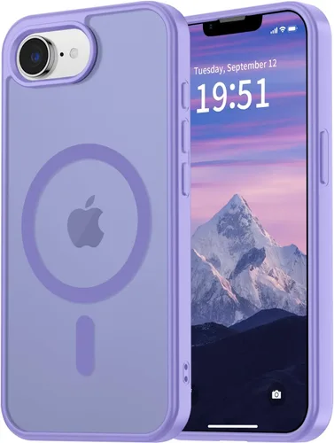 Miniatura 85 de vnnink para iPhone 12 y iPhone 12 Pro, funda de teléfono celular translúcida con protección contra caídas de grado militar, mate magnética
