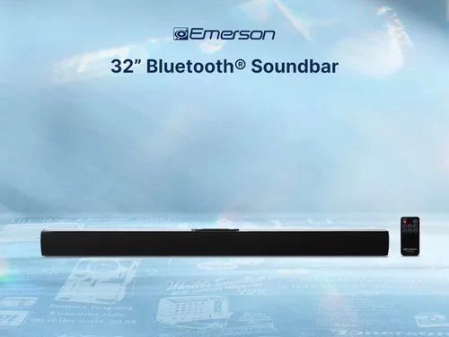 Miniatura 10 de Emerson EHS-2000 Barra de sonido Bluetooth de 32 pulgadas, sistema de altavoces de cine en casa de 2.0 canales con control remoto, entradas USB/AUX