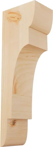 Miniatura 12 de Ekena Millwork COR04X12X12NEB00RWR 4 pulgadas de ancho x 12 pulgadas de profundidad x 12 pulgadas de alto New Brighton Rough Sawn Corbel, cedro rojo
