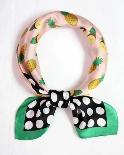 Miniatura 58 de Conjunto de bufanda de poliéster de gasa cuadrada de satén suave y grande para mujer, cuello de cabeza, multiuso, colores sólidos disponibles