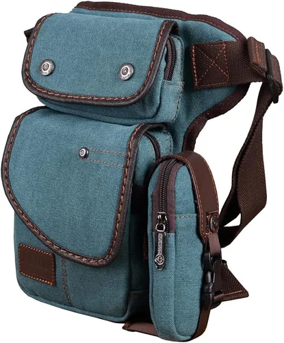 Miniatura 7 de Bolsa de lona para motocicleta, ciclismo, pierna caída, para hombres y mujeres, viajes, al aire libre, táctica, caza, senderismo, escalada, muslo