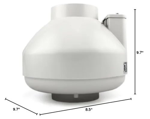 Miniatura 4 de RadonAway Ventilador de radón RP145c P/N 23030-1 Diámetro de entrada/salida de 4,5