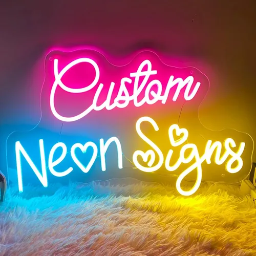 Letreros de neón personalizados, letrero de nombre de neón para decoración de pared, letrero LED personalizado, luces de neón personalizadas para