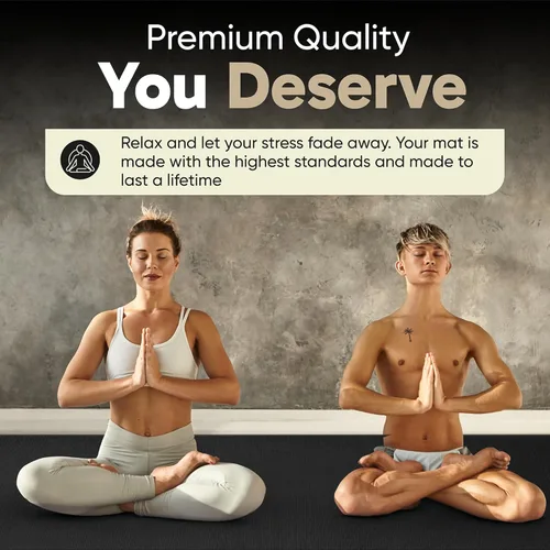 Miniatura 7 de Gorilla Mats Esterilla de Yoga Premium Grande – 6 x 4 pies, 7 x 5 pies (8mm) extra gruesa y ultra cómoda, antideslizante, esterilla de ejercicio