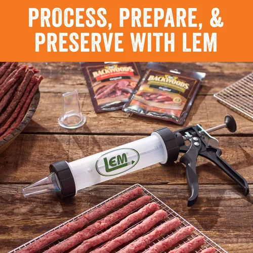 Miniatura 7 de LEM Products Pistola para Cecina con Boquillas, Sazonadores Backwoods, Plástico