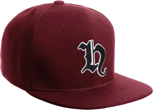 Miniatura 602 de Daxton Gorra clásica con visera de billete plano con letras del alfabeto inglés antiguo de la A a la Z
