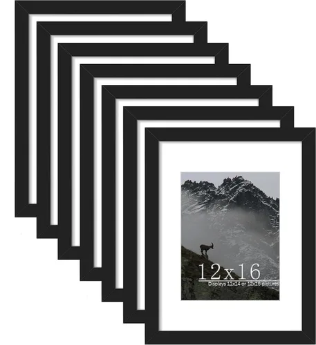 Miniatura 19 de Picrit Marco negro para póster de 24 x 34 pulgadas, paquete de 7 unidades, para fotos de 20 x 30 pulgadas con paspartú o de 24 x 34 pulgadas sin