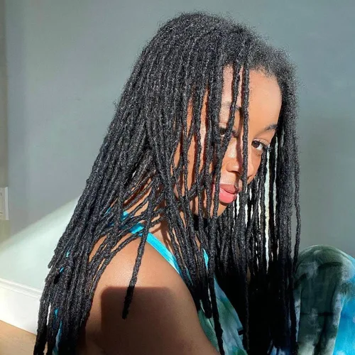 Miniatura 10 de Extensiones de cabello humano con 10 hebras de 6 pulgadas, 100 % hechas a mano, extensiones permanentes de rastas para mujeres y hombres, se pueden