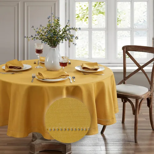 Miniatura 23 de Elrene Home Fashions Alison Mantel Individual de Tela con Diseño de Borde de Ojales Resistente a las Arrugas, Juego de 4, 13"x19", Arándano Rojo
