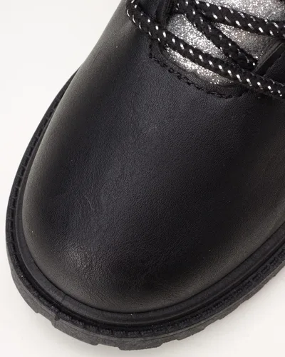 Miniatura 5 de bebe Botas de invierno para niñas, botas de trabajo resistentes al agua con puños de sherpa y purpurina