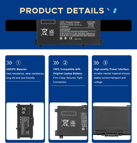 Miniatura 4 de LK03XL - Batería de repuesto para portátil HP Envy x360 49.2 ft-cn0012dx/49.2 ft-cn0011dx convertible, batería de iones de litio de 3 celdas de 52.5