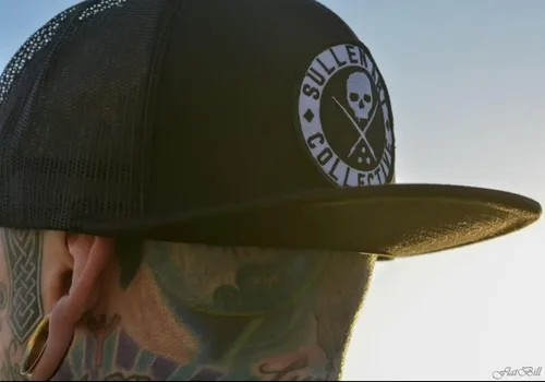 Miniatura 8 de Sullen Clothing BOH - Sombrero de manga corta para hombre, color negro