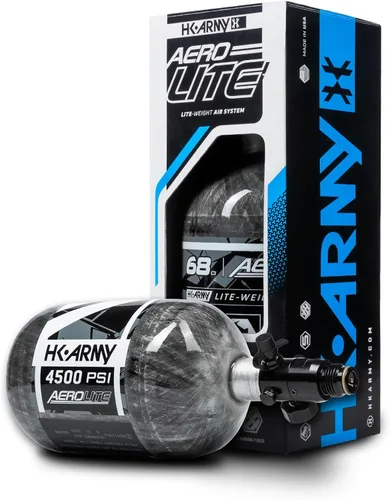 Miniatura 2 de HK Army Aerolite de fibra de carbono HPA Sistema de tanque de aire comprimido para paintball Transparente