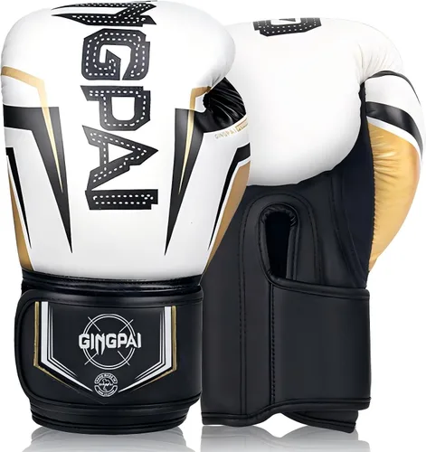Miniatura 13 de Guantes de boxeo, entrenamiento de boxeo profesional, guantes de kickboxing para hombres, mujeres, adultos, niños, acolchado de varias capas