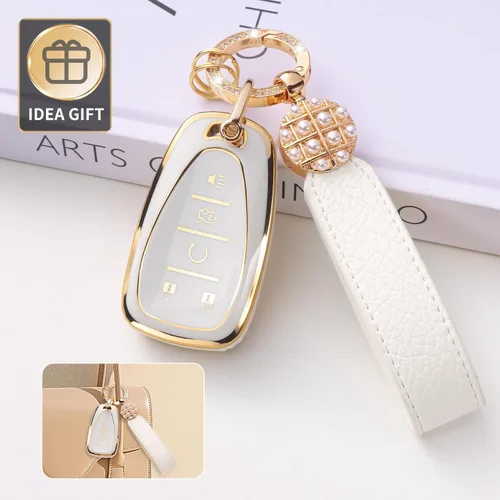 Miniatura 5 de Compatible con Funda para Llavero de Perla, Blanco, Blanco